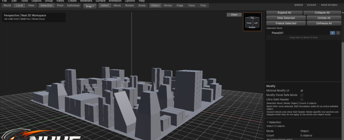NHUE’s 3D Editor Gets a Major Modeling Upgrade