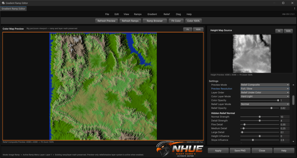 Final NHUE Gradient Ramp Editor screenshot