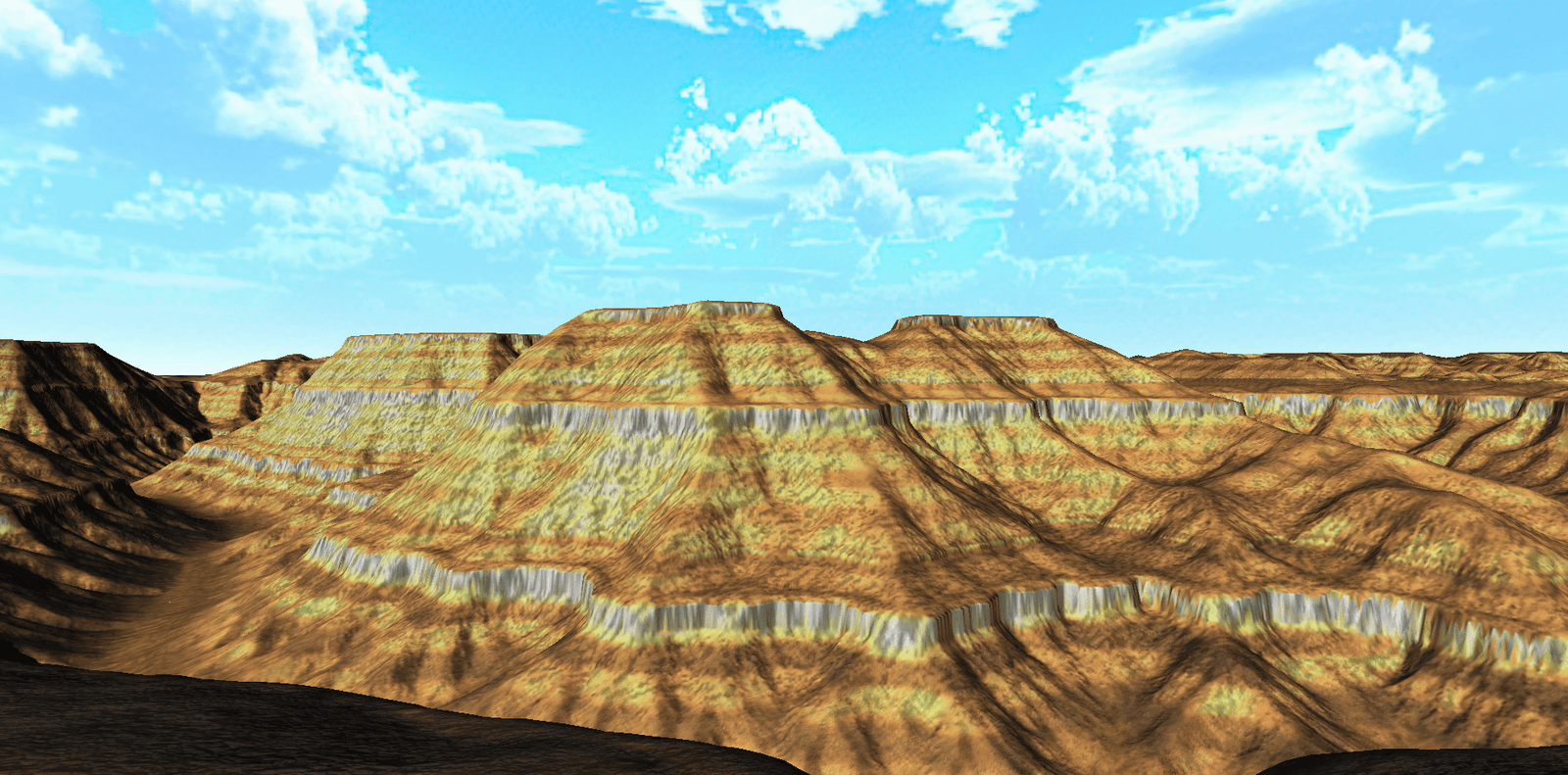 NHUE desert terrain mesa screenshot
