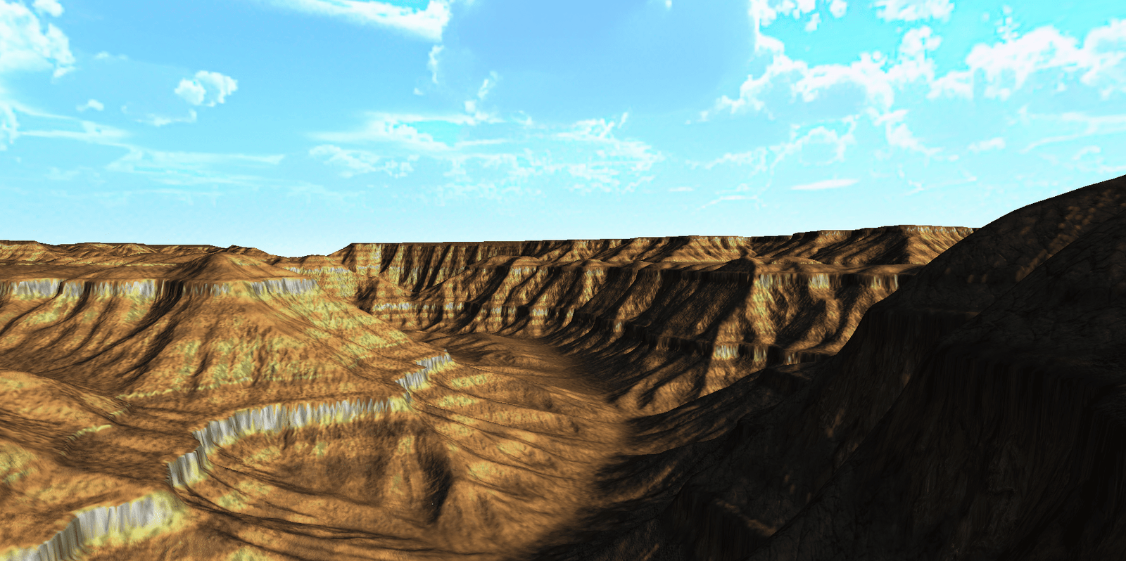 NHUE canyon terrain screenshot