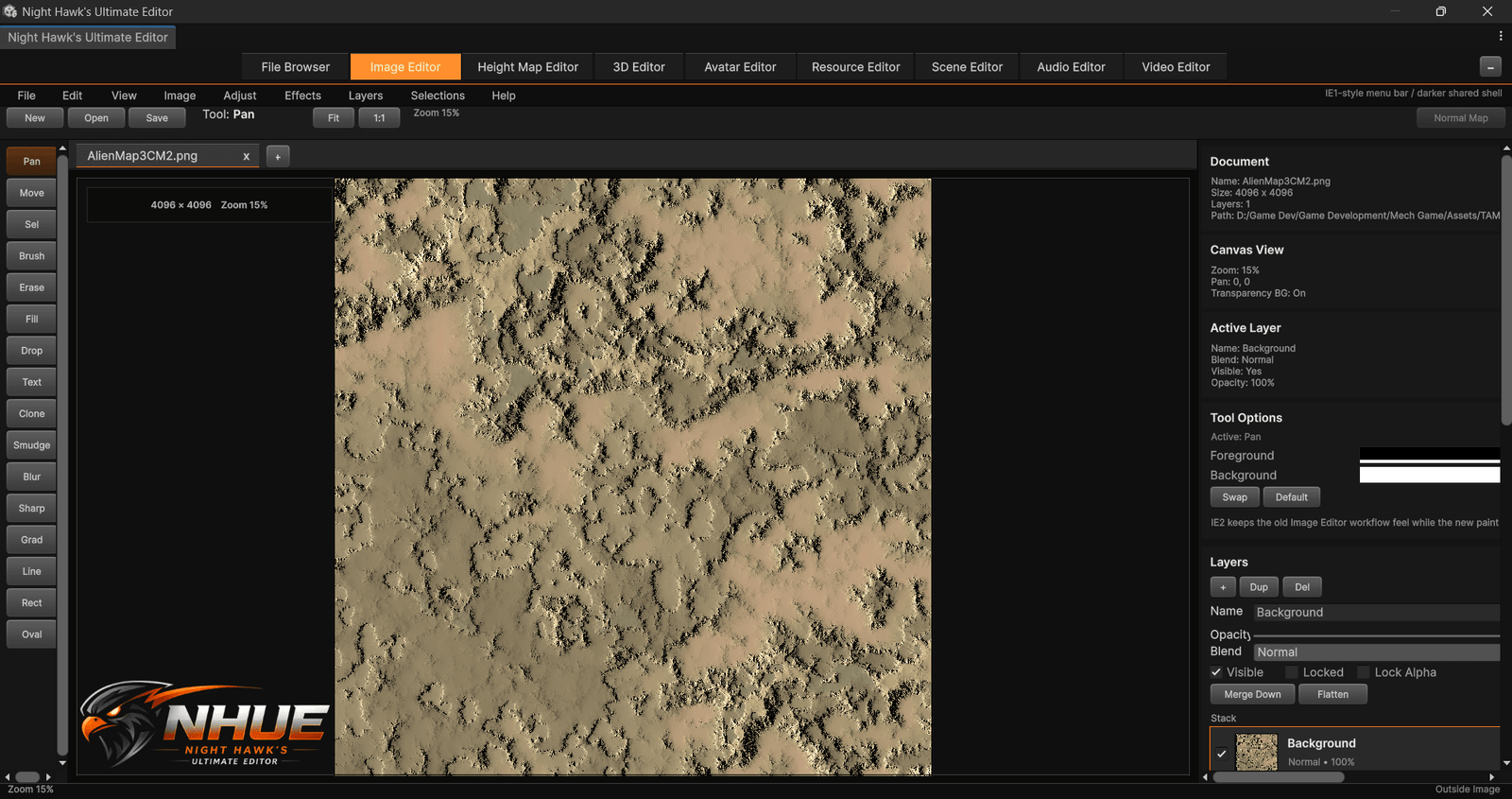 NHUE Image Editor screenshot