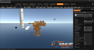 NHUE Scene Editor viewport screenshot